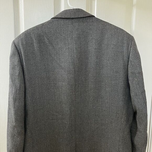 Zino Italian Regent Silk and Wool Sport Coat Blazer Two-Button Men's Size 44L - Picture 15 of 16
